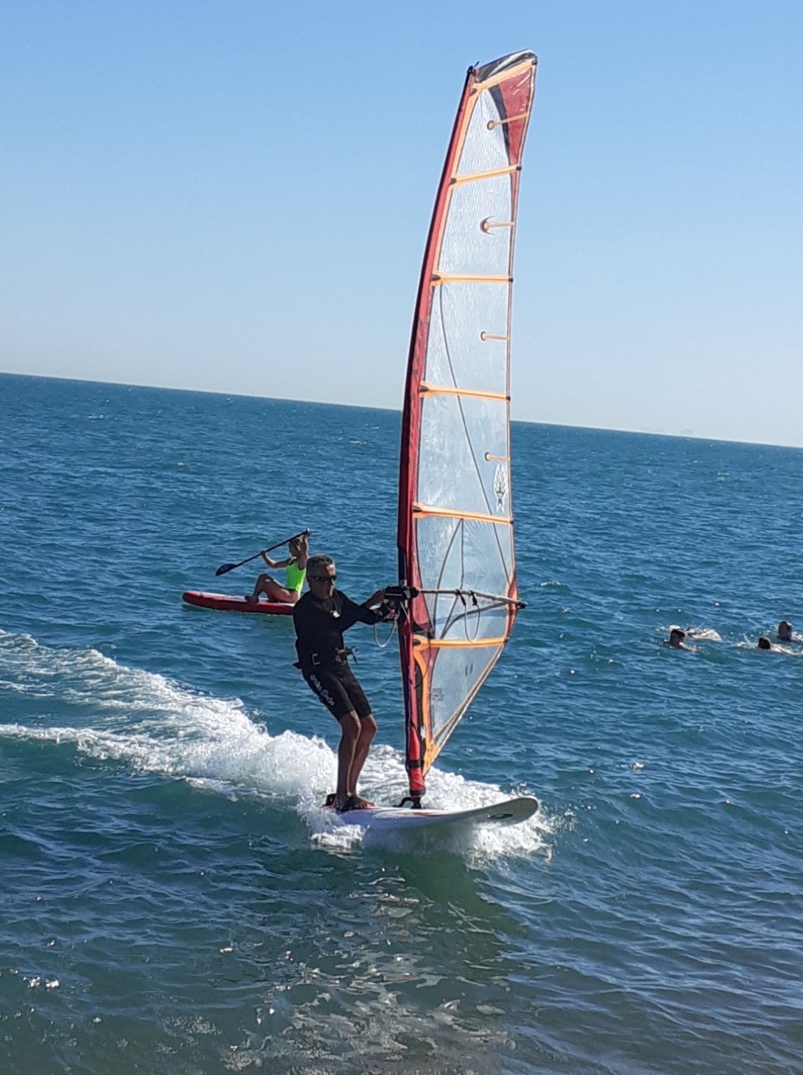 Club Commodore and Champion Windsurfer Marc Carney