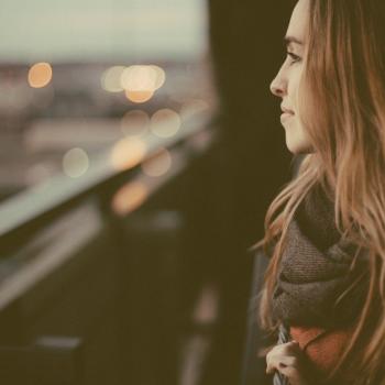 woman looking thoughtful