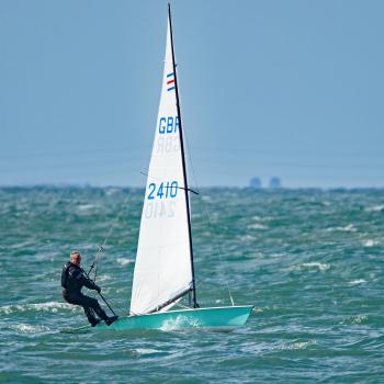 Powder blue contender dinghy