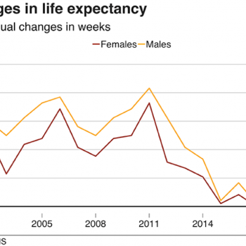 Life expectancy blip?